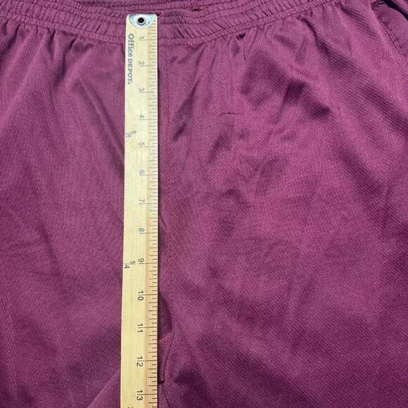 Real Essentials Shorts Mens XL Red Burgundy 6'' Inseam Drawstring Pockets Casual - Picture 10 of 13